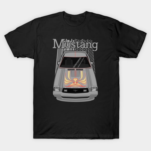 Mustang King Cobra 1978 - Silver T-Shirt by V8social